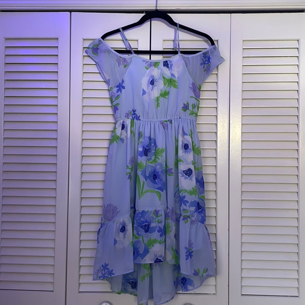 A Children’s Place blue and green flowy long dress for girls!